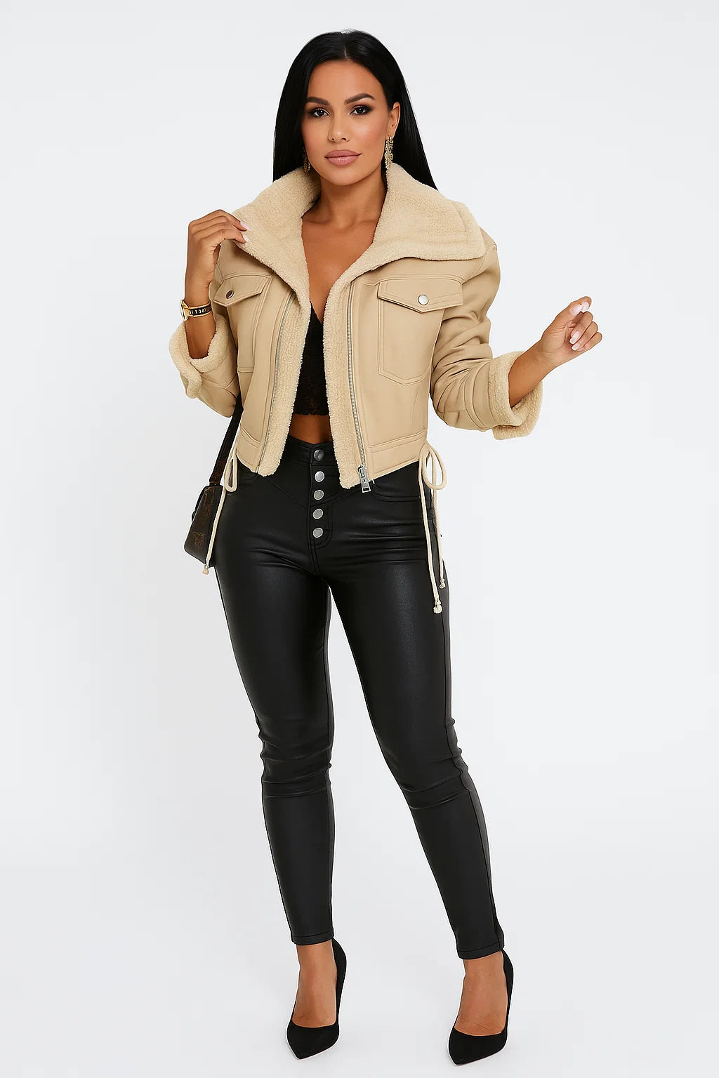 Veste Aviateur Doublée Sherpa