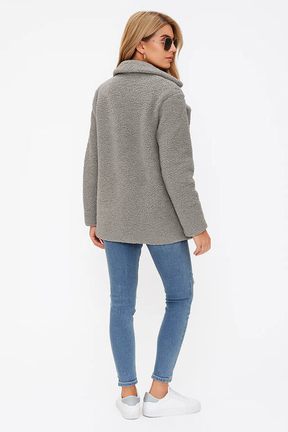 Manteau Effet Mouton Bouclé