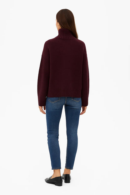 Pull Col Roulé en Cachemire