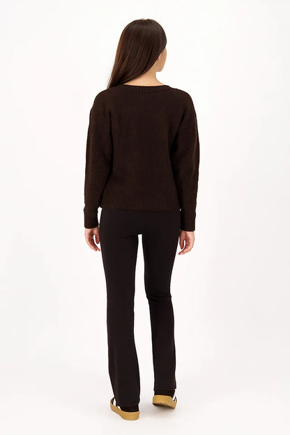 Cardigan Basique en Maille Recyclée