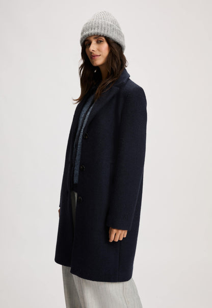 Manteau Femme | Droit En Laine Mélangée | Élégance Classique Pour L’Hiver