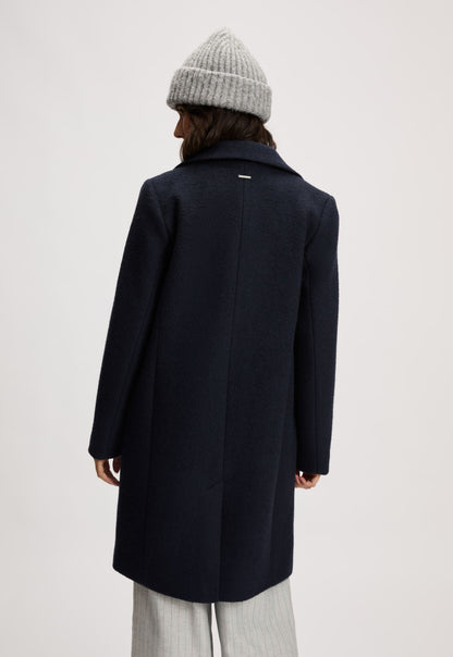 Manteau Femme | Droit En Laine Mélangée | Élégance Classique Pour L’Hiver