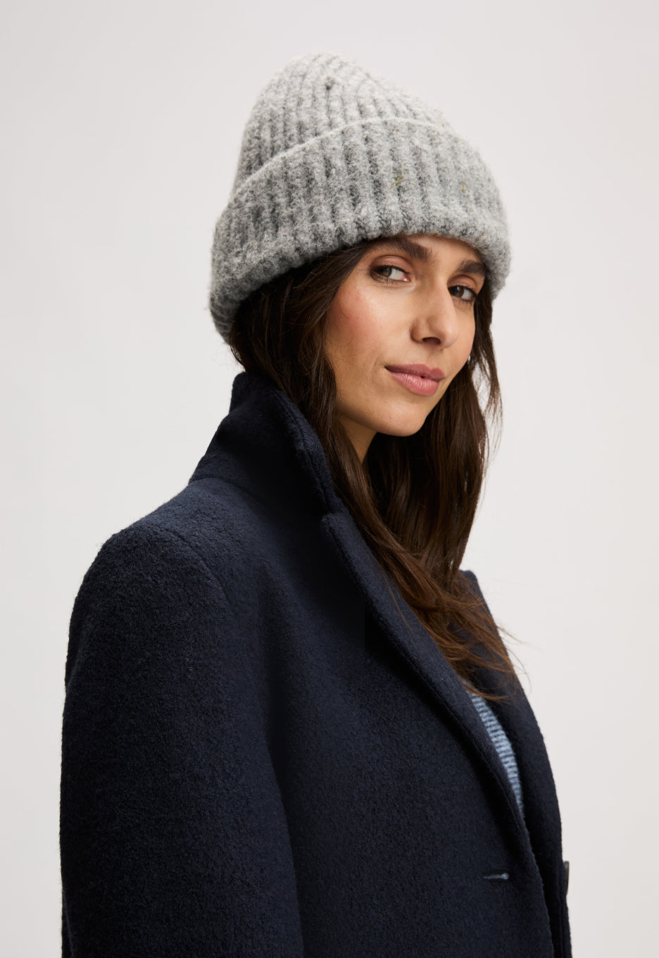 Manteau Femme | Droit En Laine Mélangée | Élégance Classique Pour L’Hiver