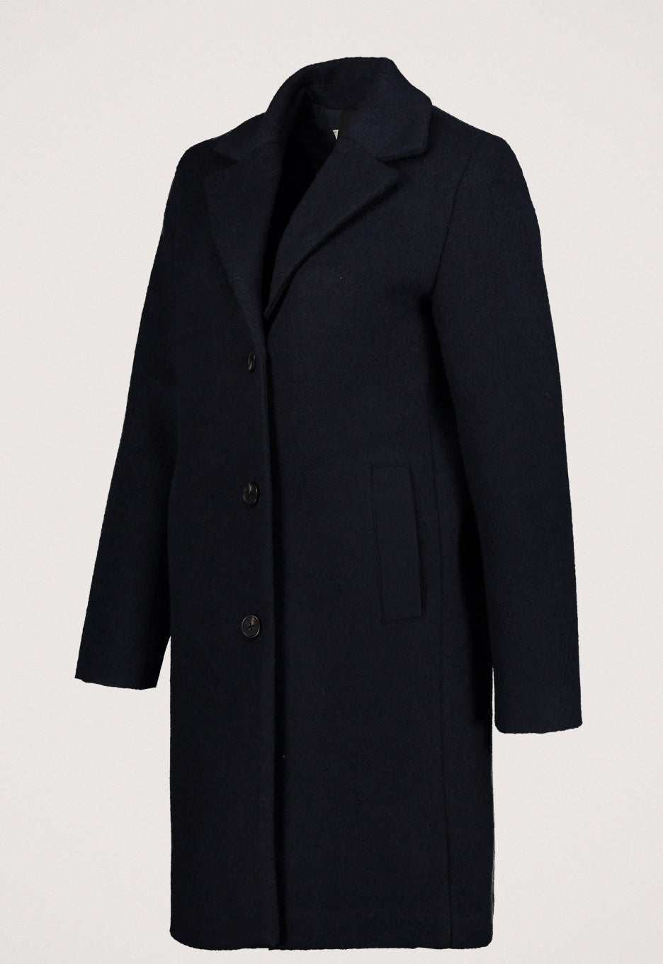 Manteau Femme | Droit En Laine Mélangée | Élégance Classique Pour L’Hiver