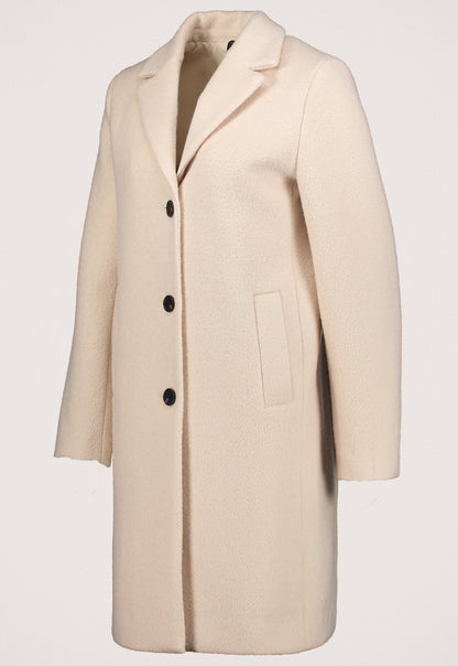 Manteau Femme | Droit En Laine Mélangée | Idéal Pour Les Looks D’Hiver Élégants