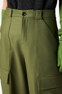Pantalon Cargo en Laine