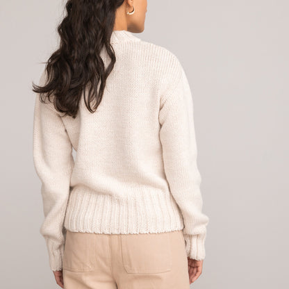 Pull en Maille Crème | Confort Quotidien et Style Minimal | Parfait pour l’Automne et l’Hiver