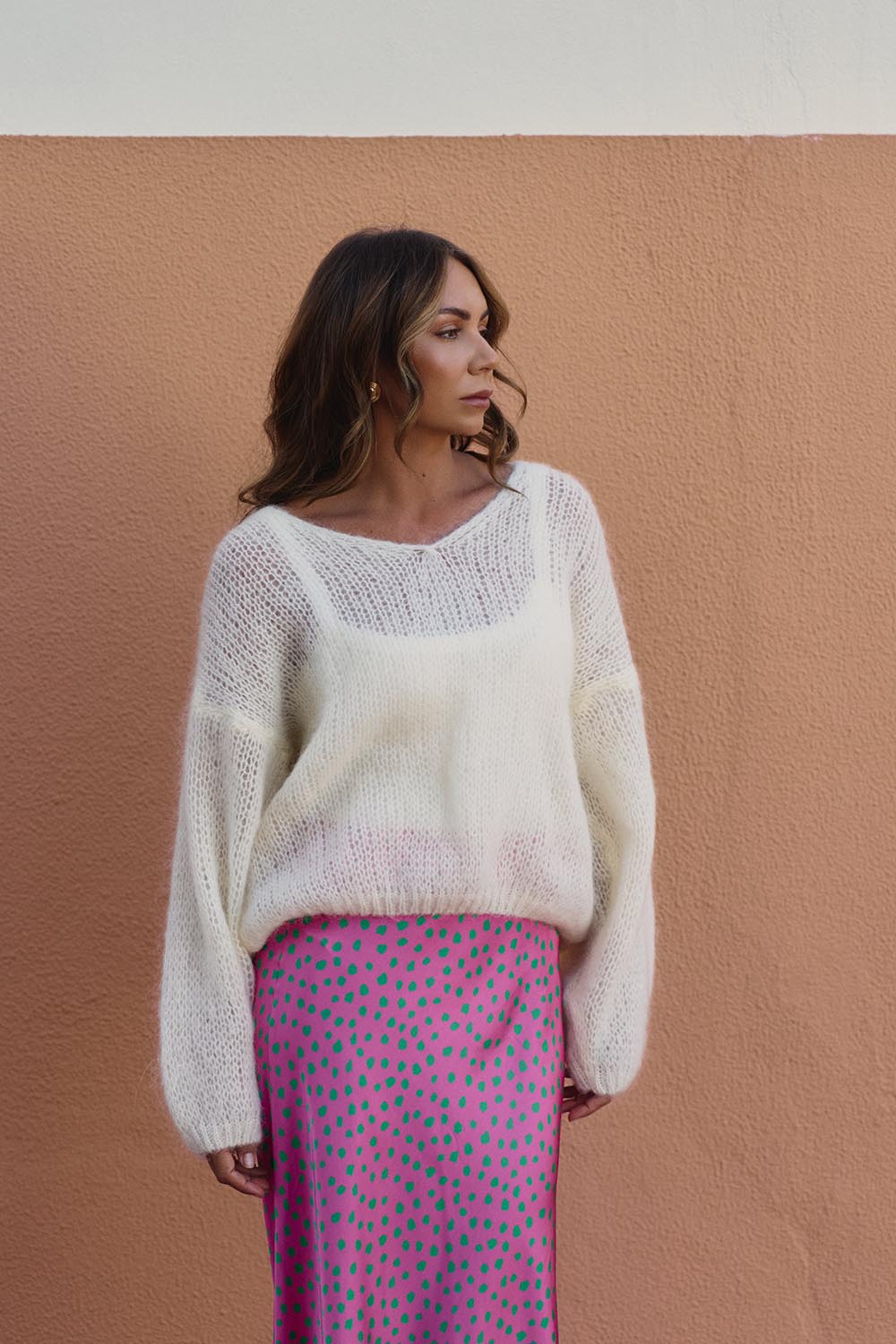 Pull Femme | Fil De Mohair Doux Et Aérien | Chaud Et Élégant Pour L’Hiver