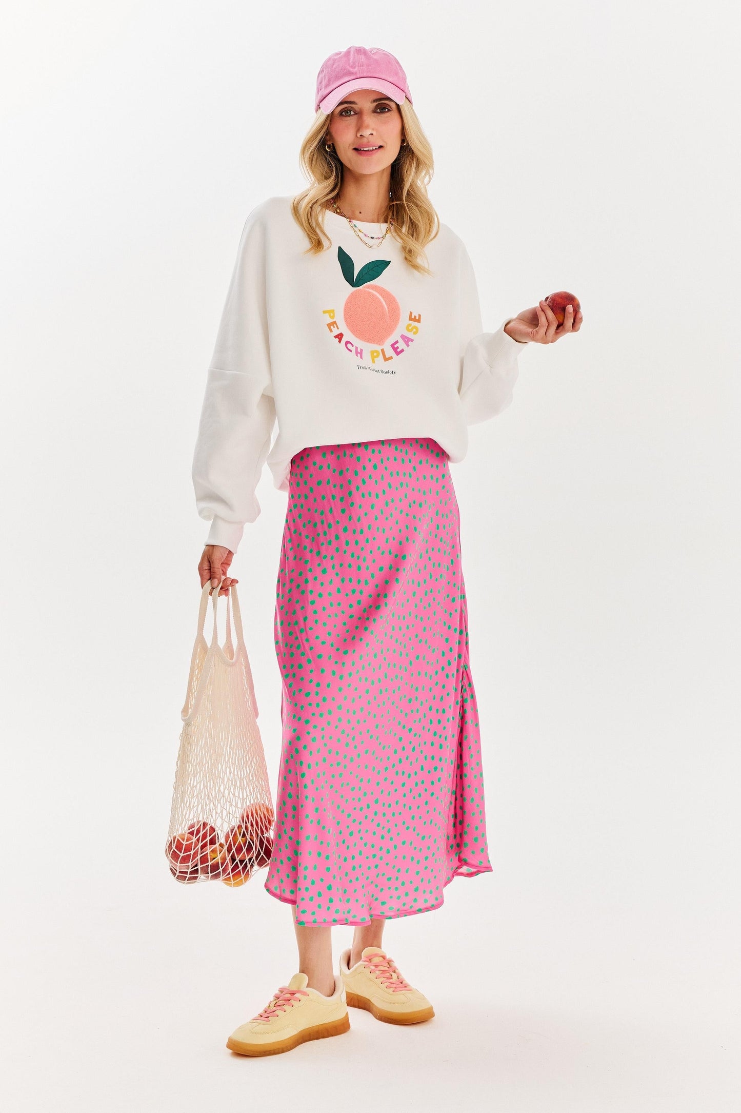 Sweat En Coton Et Polyester | Imprimé Fruit Coloré | Coupe Oversize Décontractée | Parfait Pour Les Vacances Et Les Journées Chill