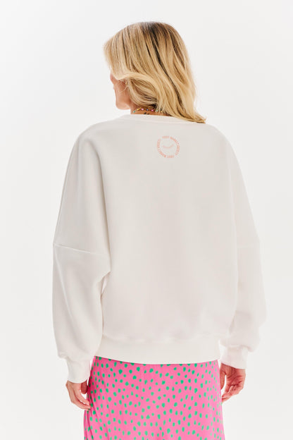 Sweat En Coton Et Polyester | Imprimé Fruit Coloré | Coupe Oversize Décontractée | Parfait Pour Les Vacances Et Les Journées Chill