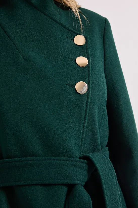 Manteau Femme | Élégant Et Ceinturé | Idéal Pour l’Automne Et l’Hiver
