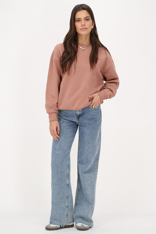 Sweatshirt Femme | Col Rond | Doux Et Confortable | Style Décontracté | Idéal Pour Tous Les Jours