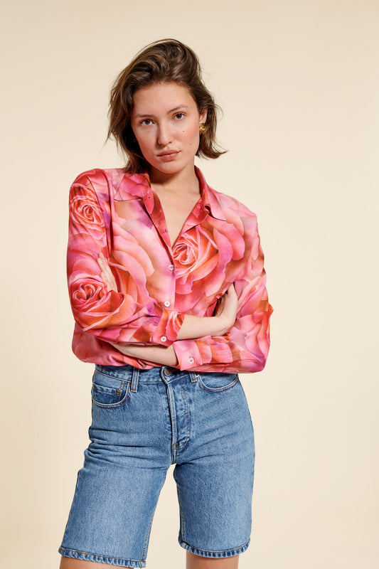 Chemise Imprimée | Fluide Et Colorée | Moderne Et Légère | Idéale Pour L’Été Et Les Looks Tendance