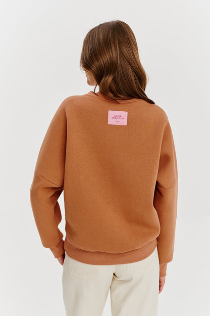 Sweat En Coton Et Polyester | Message Crème De La Crème | Coupe Décontractée Tendance | Parfait Pour Un Look Casual Chic