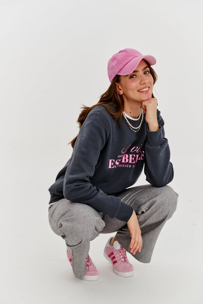 Sweat En Coton Et Polyester | Message La Vie Est Belle | Confort Décontracté Et Inspirant | Parfait Pour Vos Tenues Du Quotidien