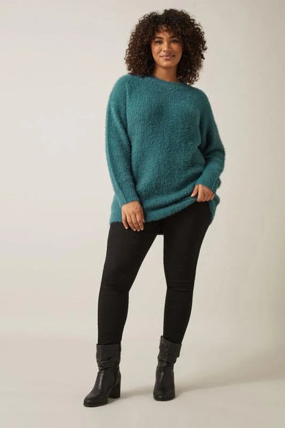 Pull Long Fluffy | Maille Ultra Douce et Confortable | Parfait pour les Journées Froides et Cosy