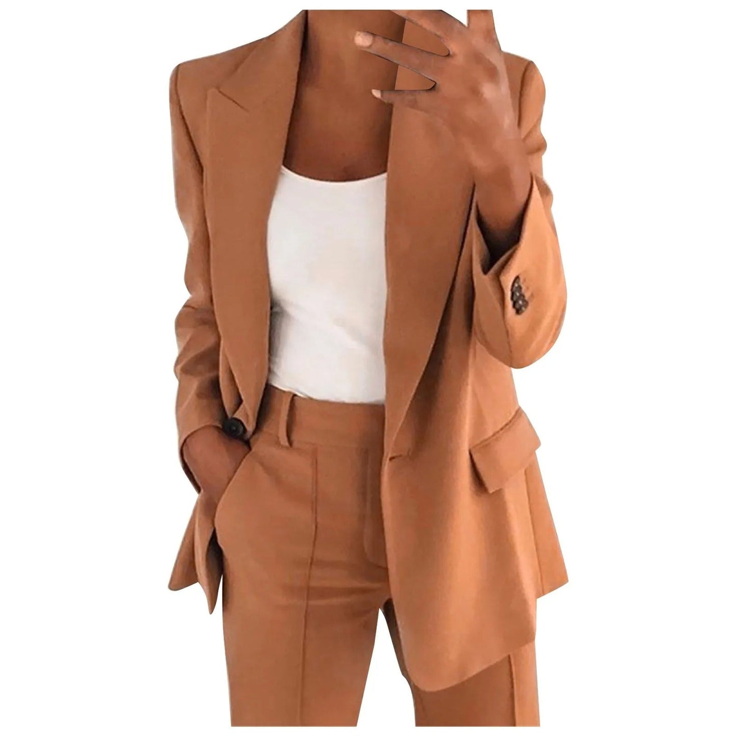 Blazer Femme | Tissu Premium Et Structuré | Beige Élégant Pour Look Chic Et Professionnel