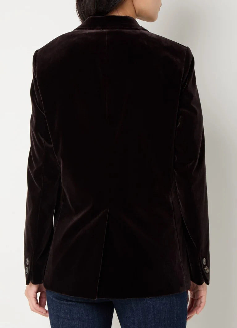 Blazer Femme Velours | Coton Stretch | Élégant Et Confortable | Parfait Pour Les Tenues Habillées Ou Casual-Chic