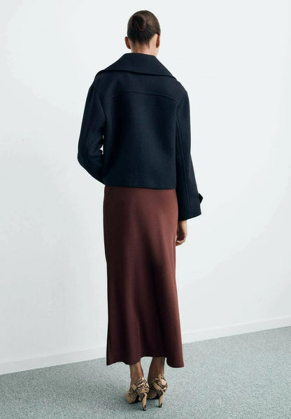 Veste Femme | Caban Court Structuré | Élégant Et Moderne | Parfait Pour La Mi-Saison Ou Le Bureau