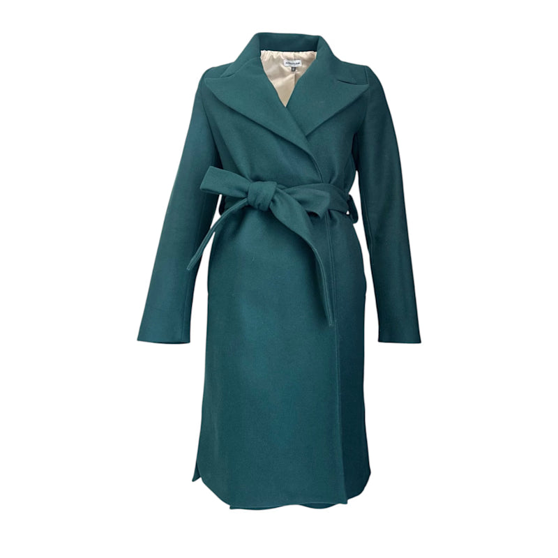 Manteau Femme En Laine | Coupe Longue Ceinturée | Élégant Et Chaleureux | Idéal Pour l’Hiver