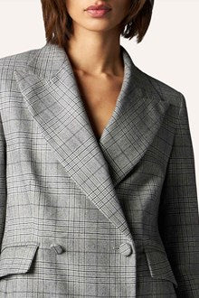 Blazer Prince-De-Galles Cintré