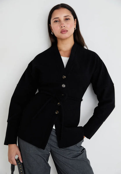 Cardigan Femme | Ceinturé Et Boutonné | Parfait Pour Un Look Chic Au Quotidien