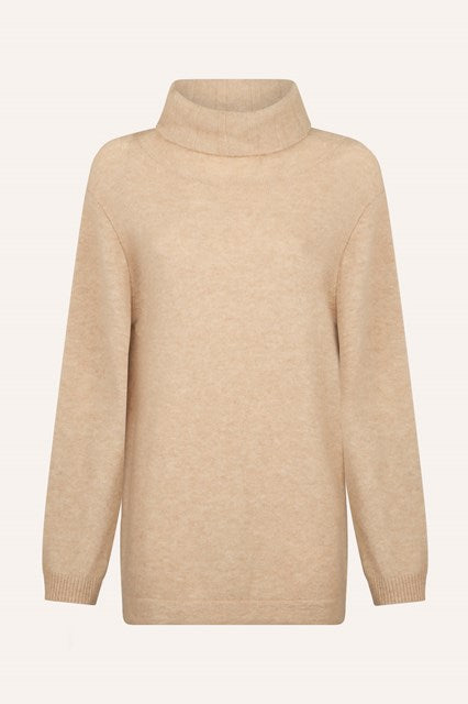 Pull Col Roulé en Laine et Alpaga