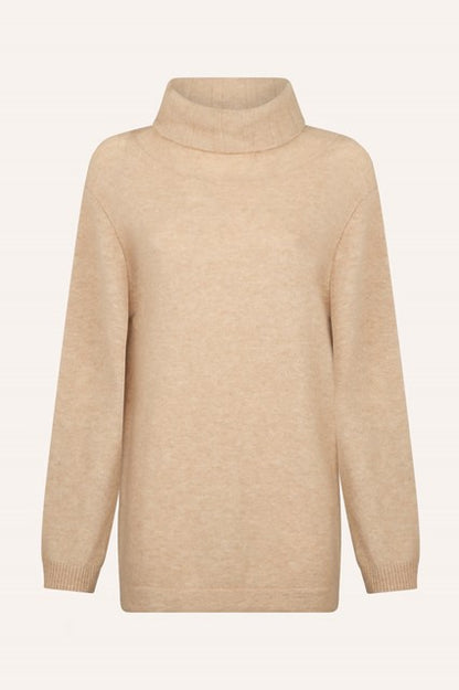 Pull Col Roulé en Laine et Alpaga