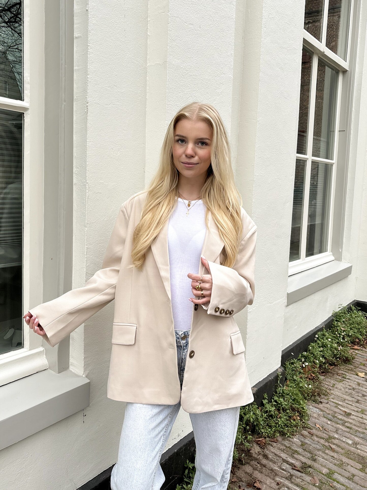 Blazer Femme | Coupe Oversize Moderne | Parfait pour Look Casual Chic ou Superposition Élégante