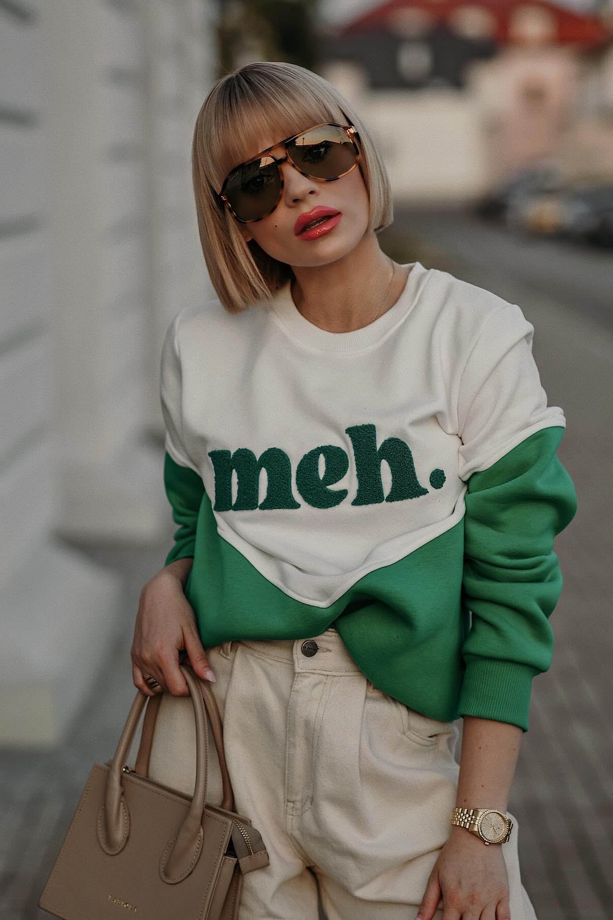 Sweat En Coton Et Polyester | Coupe Décontractée Tendance | Parfait Pour Les Looks Urbains