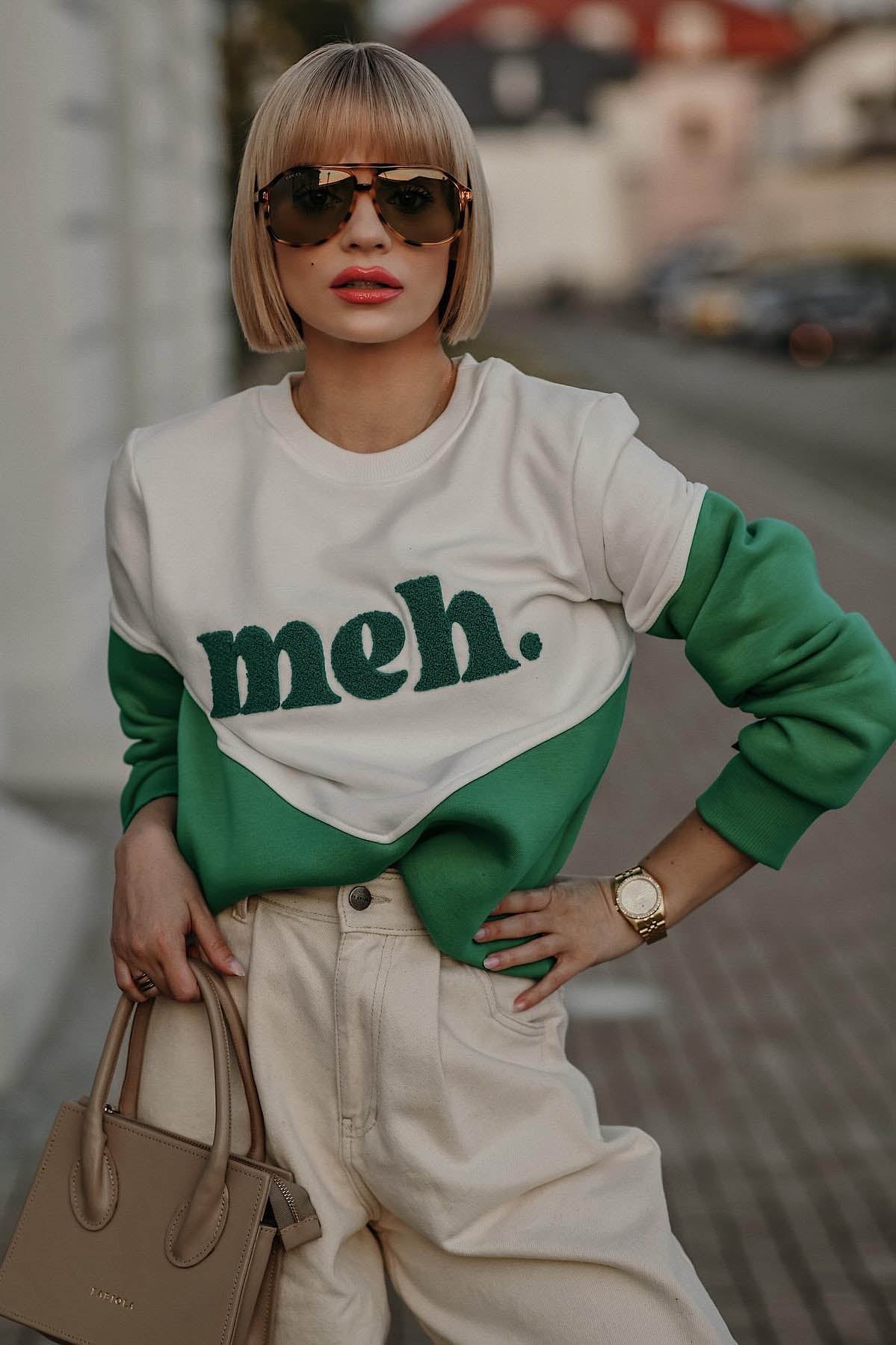 Sweat En Coton Et Polyester | Coupe Décontractée Tendance | Parfait Pour Les Looks Urbains