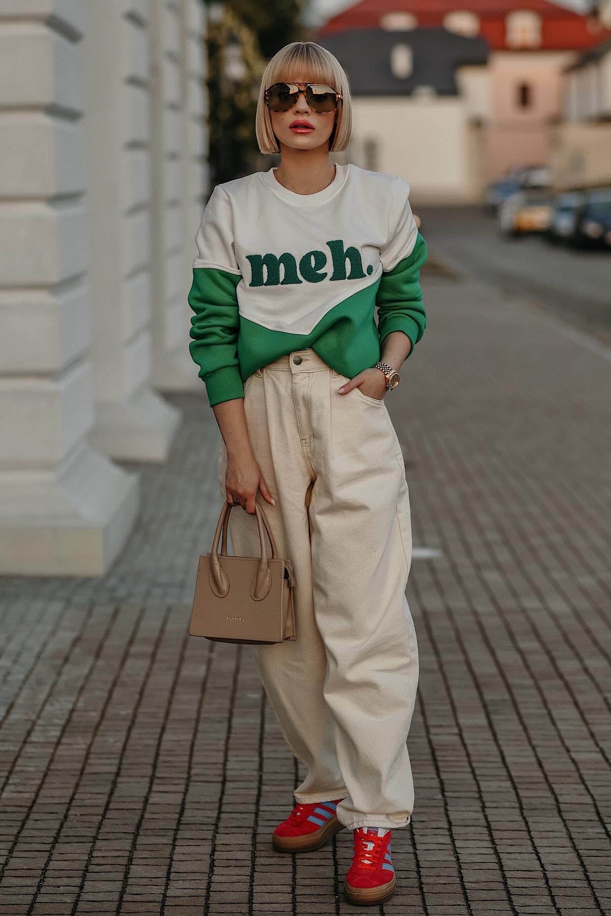 Sweat En Coton Et Polyester | Coupe Décontractée Tendance | Parfait Pour Les Looks Urbains