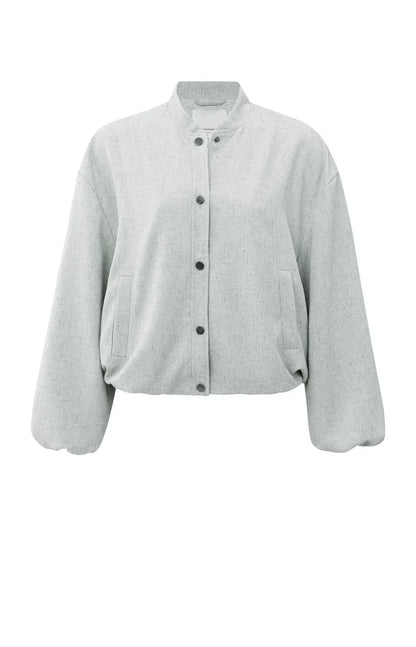 Veste à Col Montant et Manches Amples