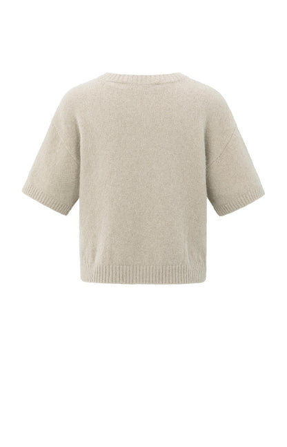 Pull Femme | Manches Courtes | Message Brodé | Style Décontracté | Confort Léger