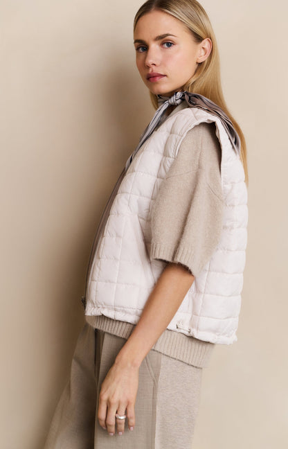 Pull Femme | Manches Courtes | Message Brodé | Style Décontracté | Confort Léger