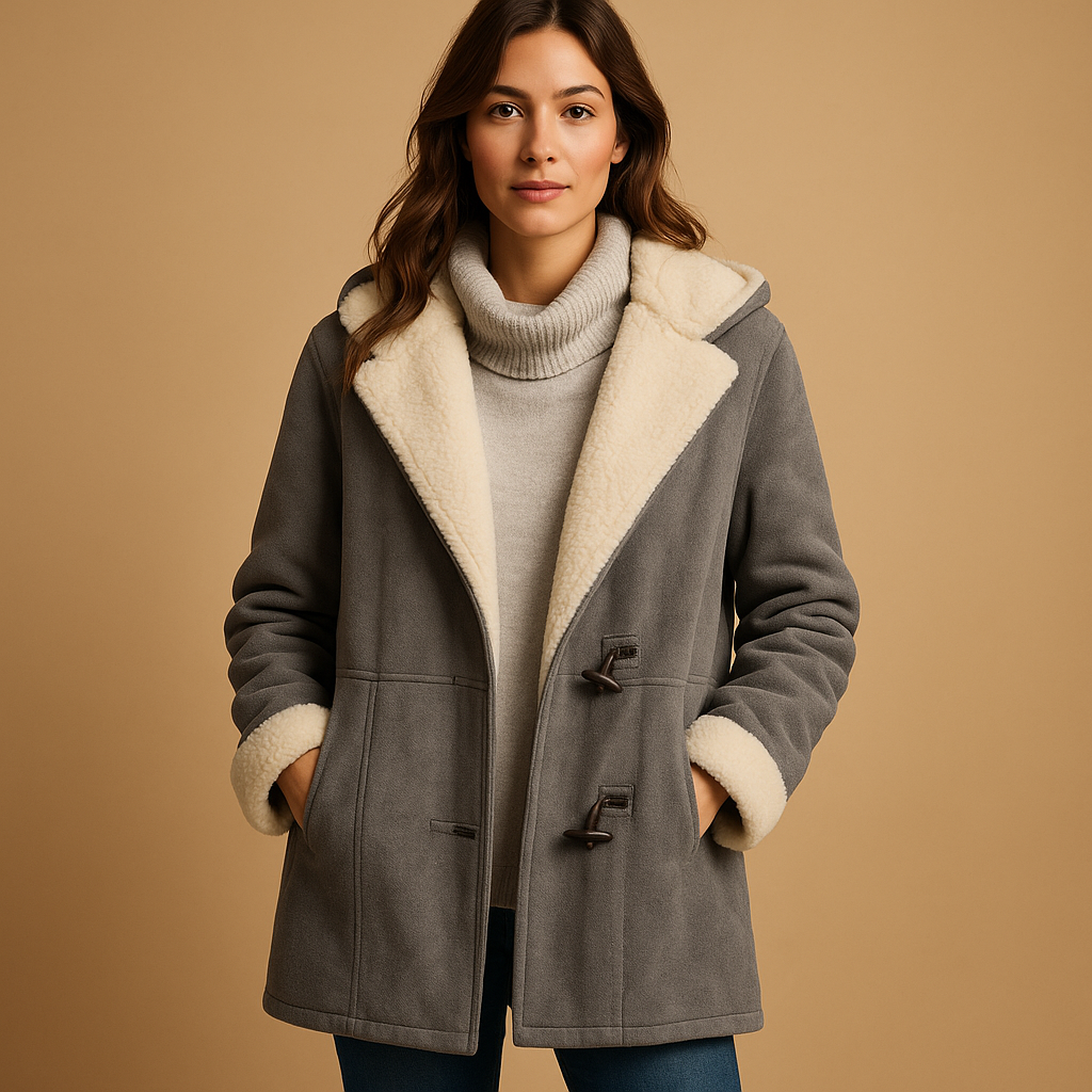 Manteau Doublé À Capuche Et Fermeture Brandebourg | Tissu Isolant Et Doux | Idéal Pour L’Hiver Et Les Balades En Ville