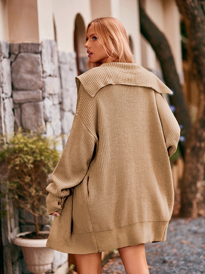 Cardigan Femme | Long Et Boutonné | Acrylique Doux Avec Capuche Pour Look Décontracté