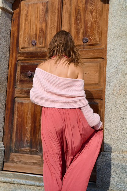 Pull En Maille Douce | Croisé Cache-Cœur | Coupe Féminine Et Courte | Parfait Pour Superposer Sur Une Robe