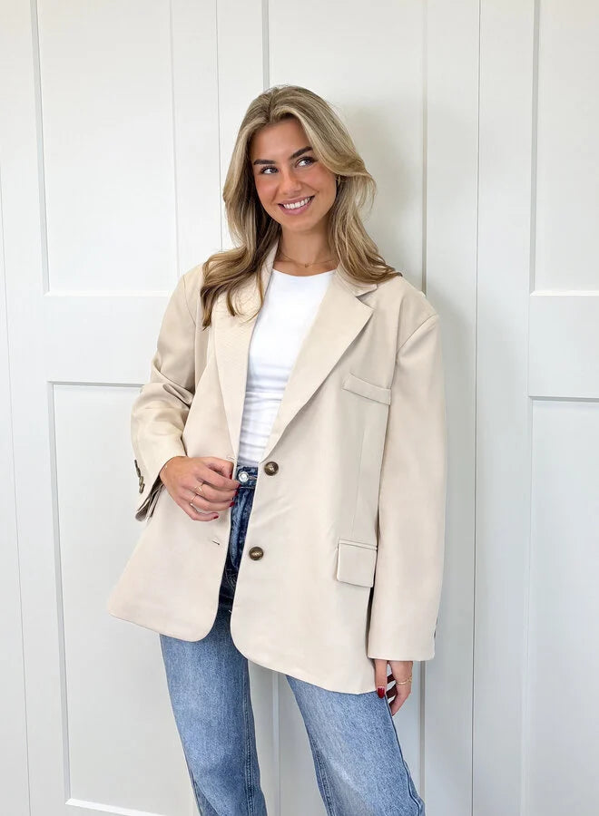 Blazer Femme | Coupe Oversize Moderne | Parfait pour Look Casual Chic ou Superposition Élégante