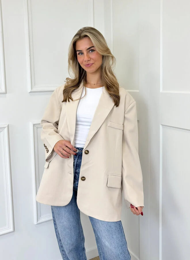 Blazer Femme | Coupe Oversize Moderne | Parfait pour Look Casual Chic ou Superposition Élégante