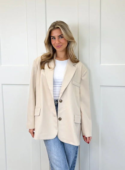 Blazer Femme | Coupe Oversize Moderne | Parfait pour Look Casual Chic ou Superposition Élégante
