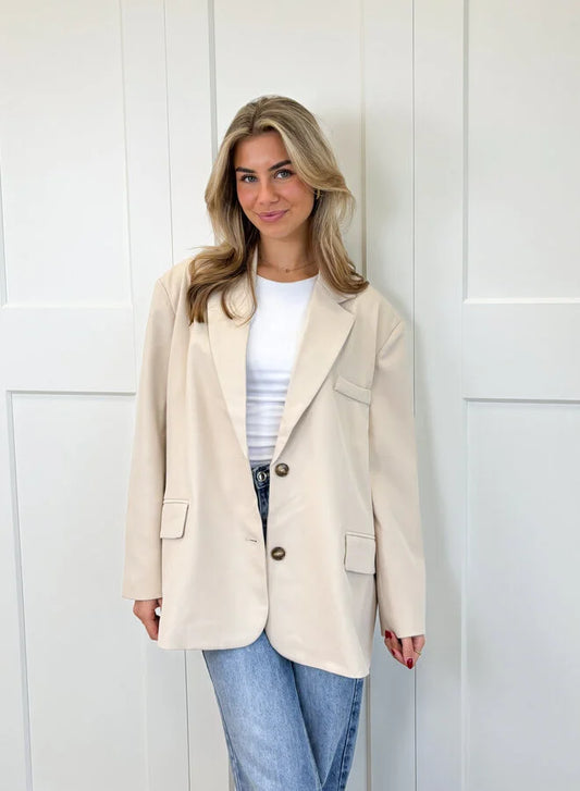 Blazer Femme | Coupe Oversize Moderne | Parfait pour Look Casual Chic ou Superposition Élégante