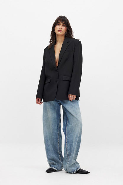 Blazer Femme | Coupe Oversize Structurée | Parfait pour Look Casual-Chic ou Superposition Moderne