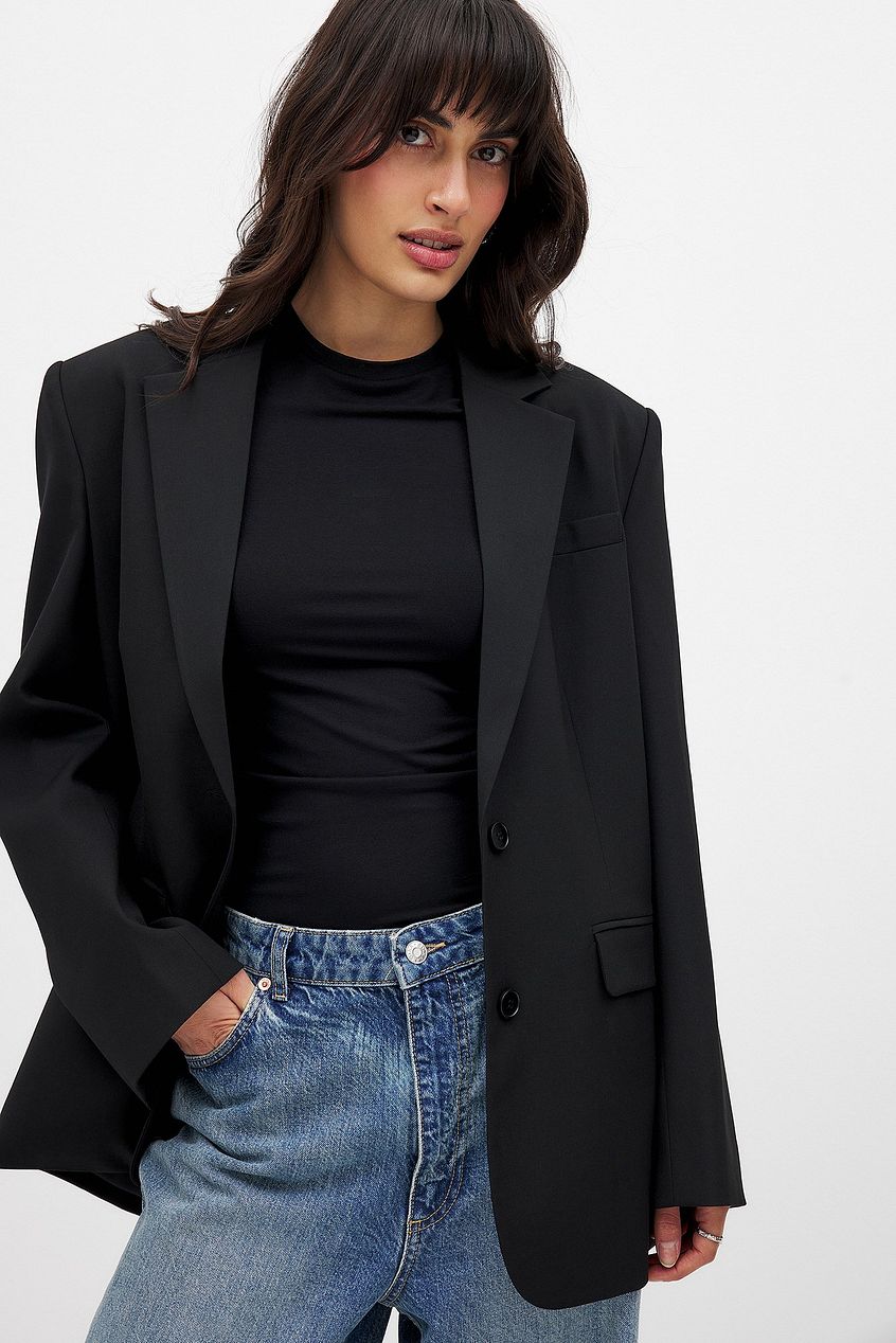 Blazer Femme | Coupe Oversize Structurée | Parfait pour Look Casual-Chic ou Superposition Moderne