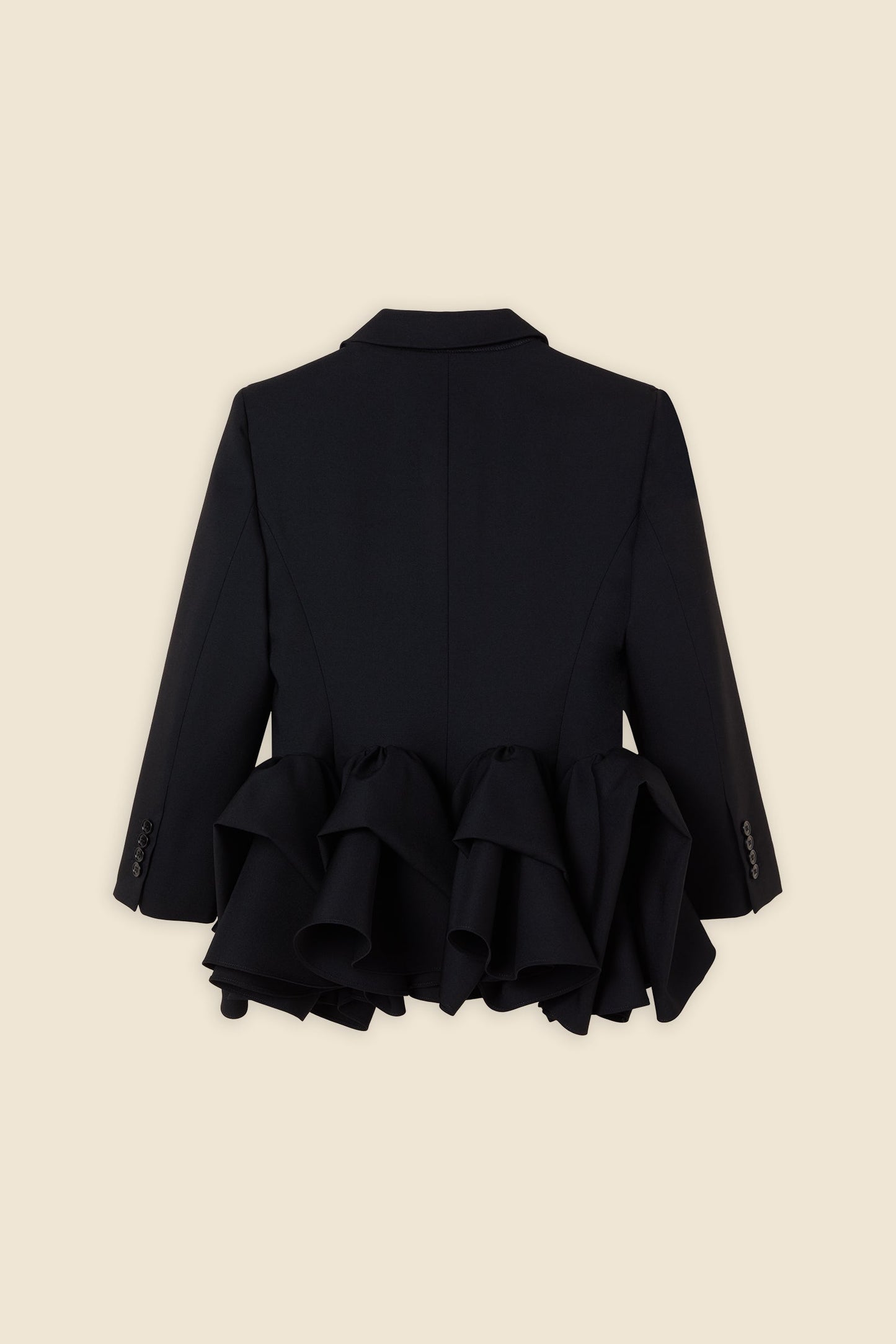 Blazer Femme | Coupe Cintrée et Détail Peplum | Élégant en Laine pour Tenues Habillées