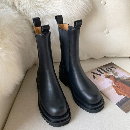 Bottes Femme | Plateforme Confortable | Résistantes Et Tendance | Pour L’Automne Et L’Hiver