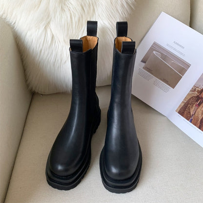 Bottes Femme | Plateforme Confortable | Résistantes Et Tendance | Pour L’Automne Et L’Hiver
