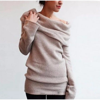 Pull Femme | Col Bateau | Élégant et Confortable pour Automne-Hiver