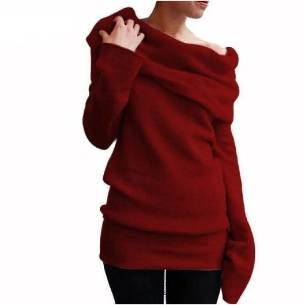 Pull Femme | Col Bateau | Élégant et Confortable pour Automne-Hiver