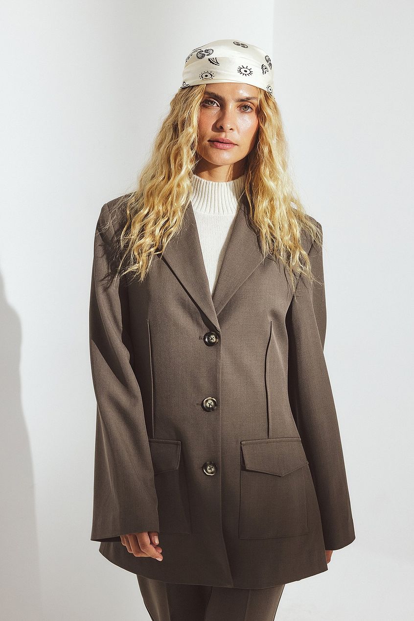 Blazer Femme | Long Et Élégant | Idéal Pour Le Bureau Et Les Looks Urbains